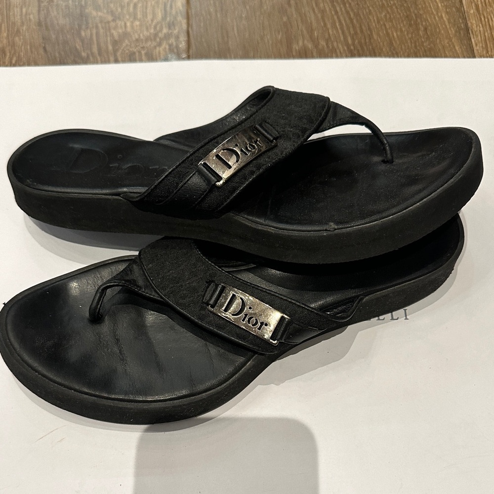 Dior Authentic Women's Black Slide Sandals